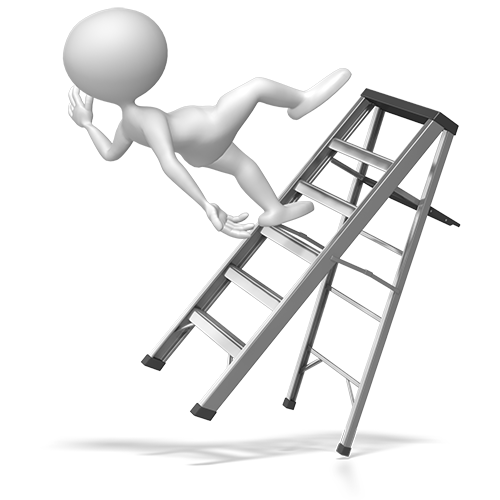 clipart man falling off ladder - photo #16